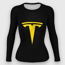 Женский рашгард Tesla yellow