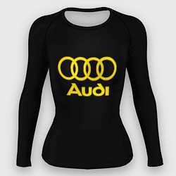 Женский рашгард Audi logo yellow