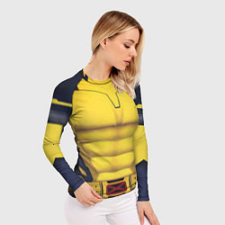 Рашгард женский Yellow costume top, цвет: 3D-принт — фото 2