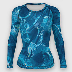 Рашгард женский Текстура океана, цвет: 3D-принт