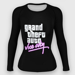 Рашгард женский GTA vice city logo, цвет: 3D-принт