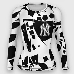 Женский рашгард New York yankees - abstraction