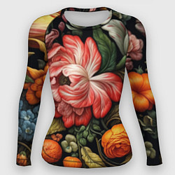 Рашгард женский Набивной рисунок, цвет: 3D-принт