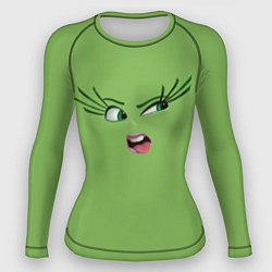 Женский рашгард Эмоция брезгливости - лицо крупное