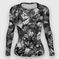 Женский рашгард Городской ангел с крыльями в стиле аниме