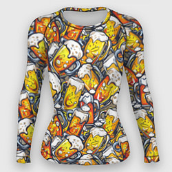 Женский рашгард Граффити пиво пенное