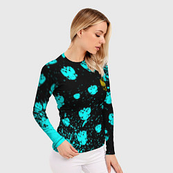 Рашгард женский Герб текстура РФ, цвет: 3D-принт — фото 2