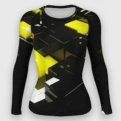 Рашгард женский Абстракция обман зрения, цвет: 3D-принт