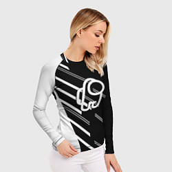 Рашгард женский Among us pattern sport, цвет: 3D-принт — фото 2