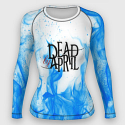 Рашгард женский Dead by april fire blue, цвет: 3D-принт