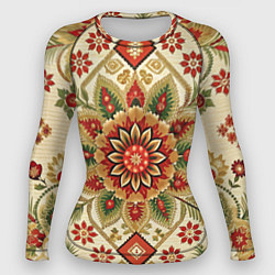 Женский рашгард Стиль советского ковра узоры и орнамент