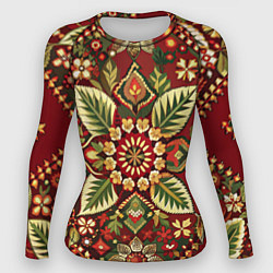 Женский рашгард Стиль советского ковра узоры и орнамент