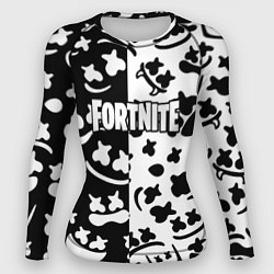 Рашгард женский Fortnite patten Marshmello, цвет: 3D-принт