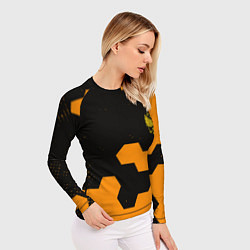 Рашгард женский Герф РФ соты броня, цвет: 3D-принт — фото 2