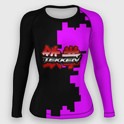 Рашгард женский Tekken pattern pink, цвет: 3D-принт