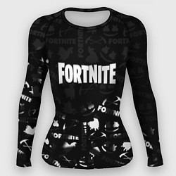 Женский рашгард Fortnite pattern black