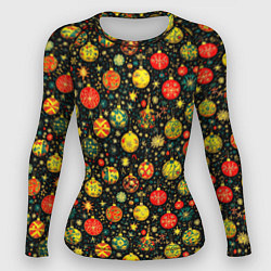 Женский рашгард Новогодние елочные шары