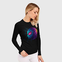 Рашгард женский Неоновый человек паук, цвет: 3D-принт — фото 2