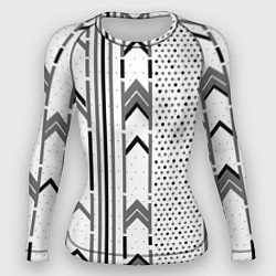 Женский рашгард Закулисье чёрно-белое