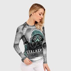 Рашгард женский Stalker 2 heart of Chornobyl radiation, цвет: 3D-принт — фото 2