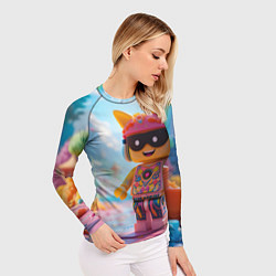 Рашгард женский Роблокс в солнечных очках, цвет: 3D-принт — фото 2