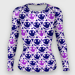 Рашгард женский Nirvana neon smile, цвет: 3D-принт