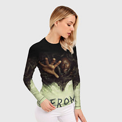 Рашгард женский Извне сериал ужастик, цвет: 3D-принт — фото 2