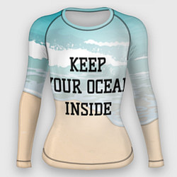 Женский рашгард Keep your ocean inside