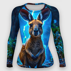 Рашгард женский Кенгуру в разрядах молнии, цвет: 3D-принт