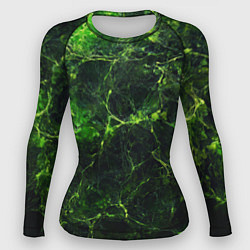 Женский рашгард Зеленая ядовитая текстура