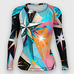 Женский рашгард Граффити звезды