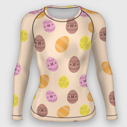 Женский рашгард Пасха цветные яйца