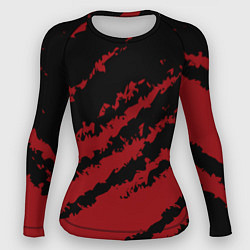 Женский рашгард The color is red and black