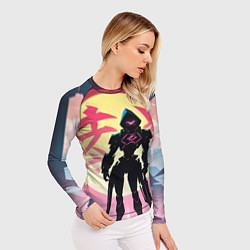 Рашгард женский Воин аниме, цвет: 3D-принт — фото 2
