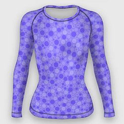Рашгард женский Фиолетовый сиреневый пузыри, цвет: 3D-принт