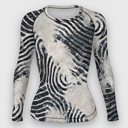 Женский рашгард Текстура гранж - абстрактные линии