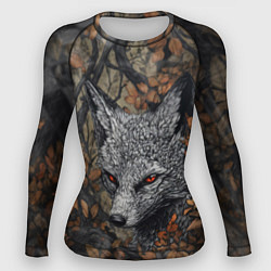 Женский рашгард Хищный серый лис