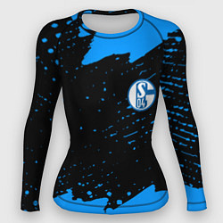 Женский рашгард Schalke 04 fc blue color