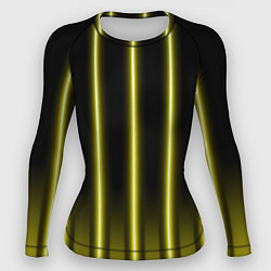 Рашгард женский Neon yellow, цвет: 3D-принт