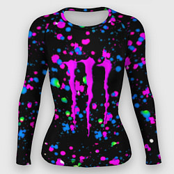 Женский рашгард Monster energy неоновые краски