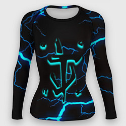 Женский рашгард Doom молнии неоновые