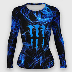 Женский рашгард Monster energy искры дымы