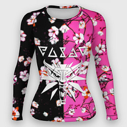 Женский рашгард Ведьмак паттерн сакура