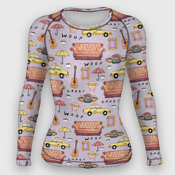 Женский рашгард Друзья - паттерн