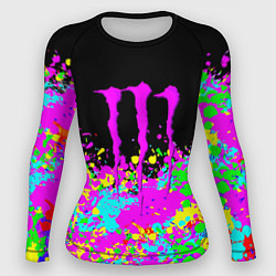 Женский рашгард Monster energy краски неоновые