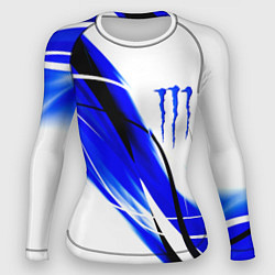 Женский рашгард Monster energy линии абстракции