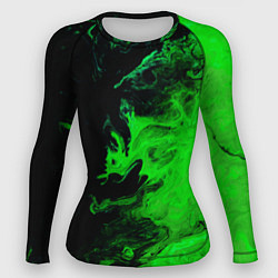 Женский рашгард Color green black