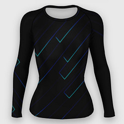 Женский рашгард Color blue black