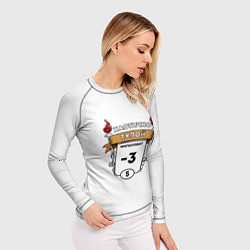 Рашгард женский Chaotic dumb card, цвет: 3D-принт — фото 2