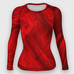 Женский рашгард Красный камень абстракция